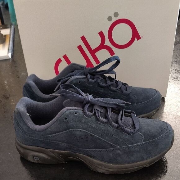 Ryka Blue Sneakers with Sturdy Sole and Low-Top Design - Picture 1 of 7